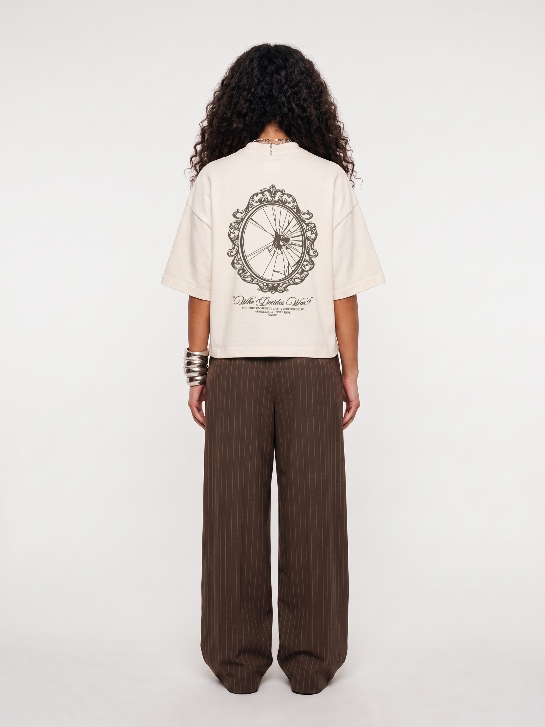 VISION FRACTURED TEE - CREAM