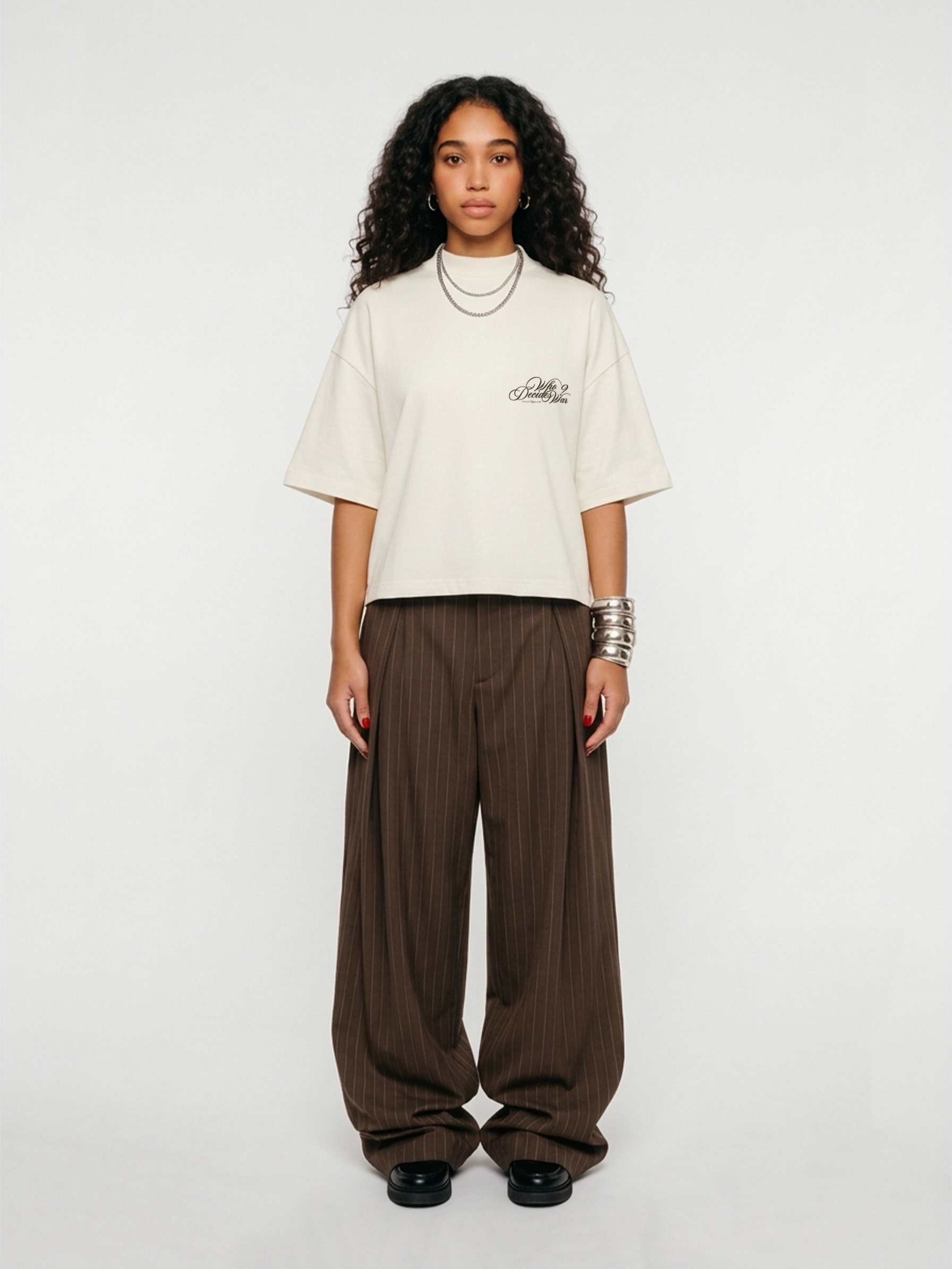 VISION FRACTURED TEE - CREAM