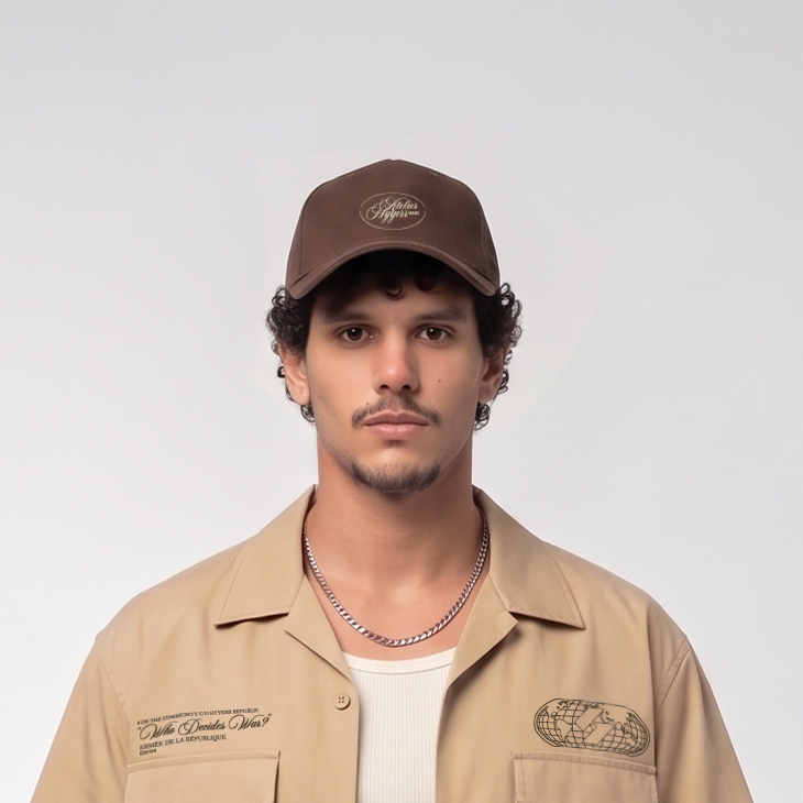 ATELIER HYYERR MADE CAP - BROWN
