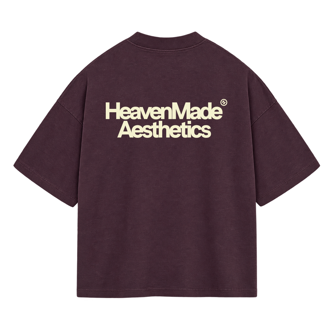 HEAVEN MADE TEE - BURGUNDY