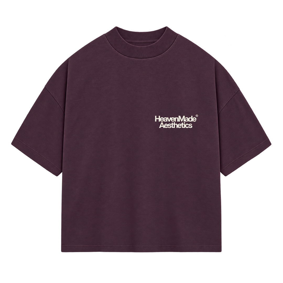 HEAVEN MADE TEE - BURGUNDY