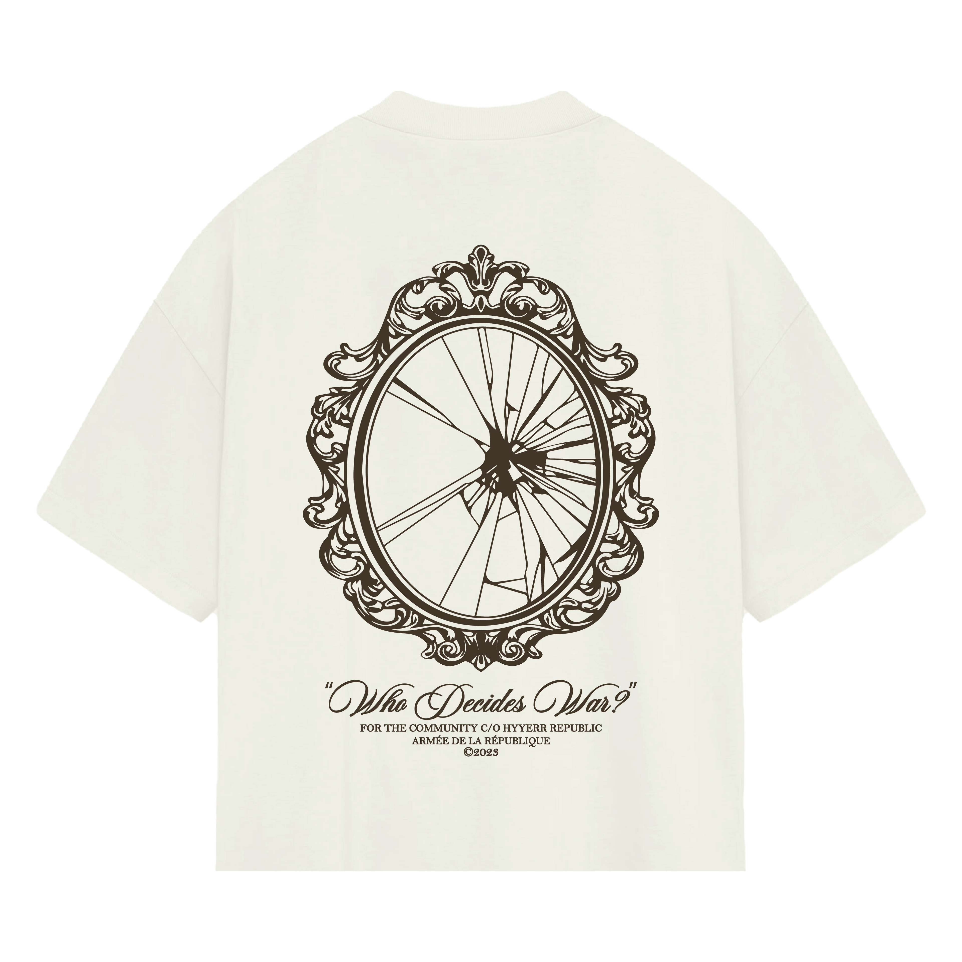 VISION FRACTURED TEE - CREAM