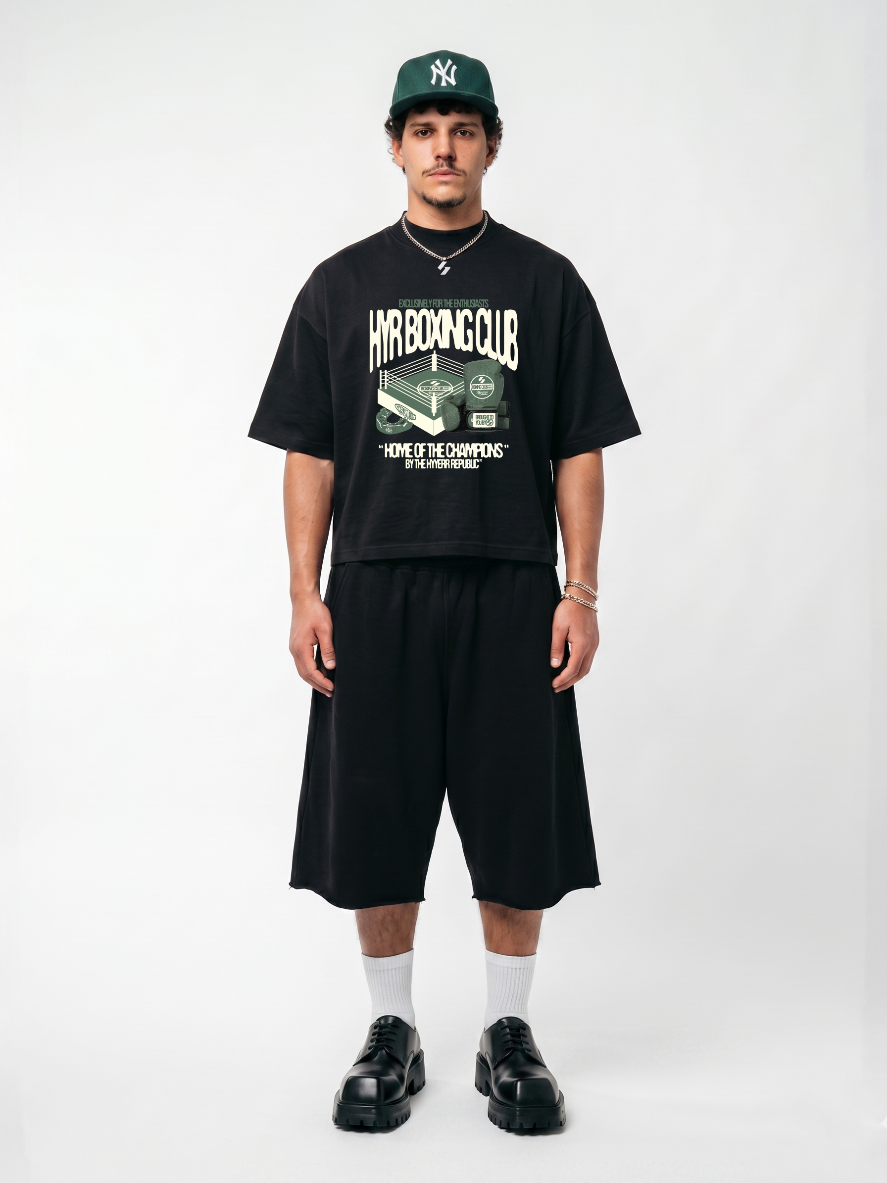 HYYERR BOXING CLUB TEE - BLACK